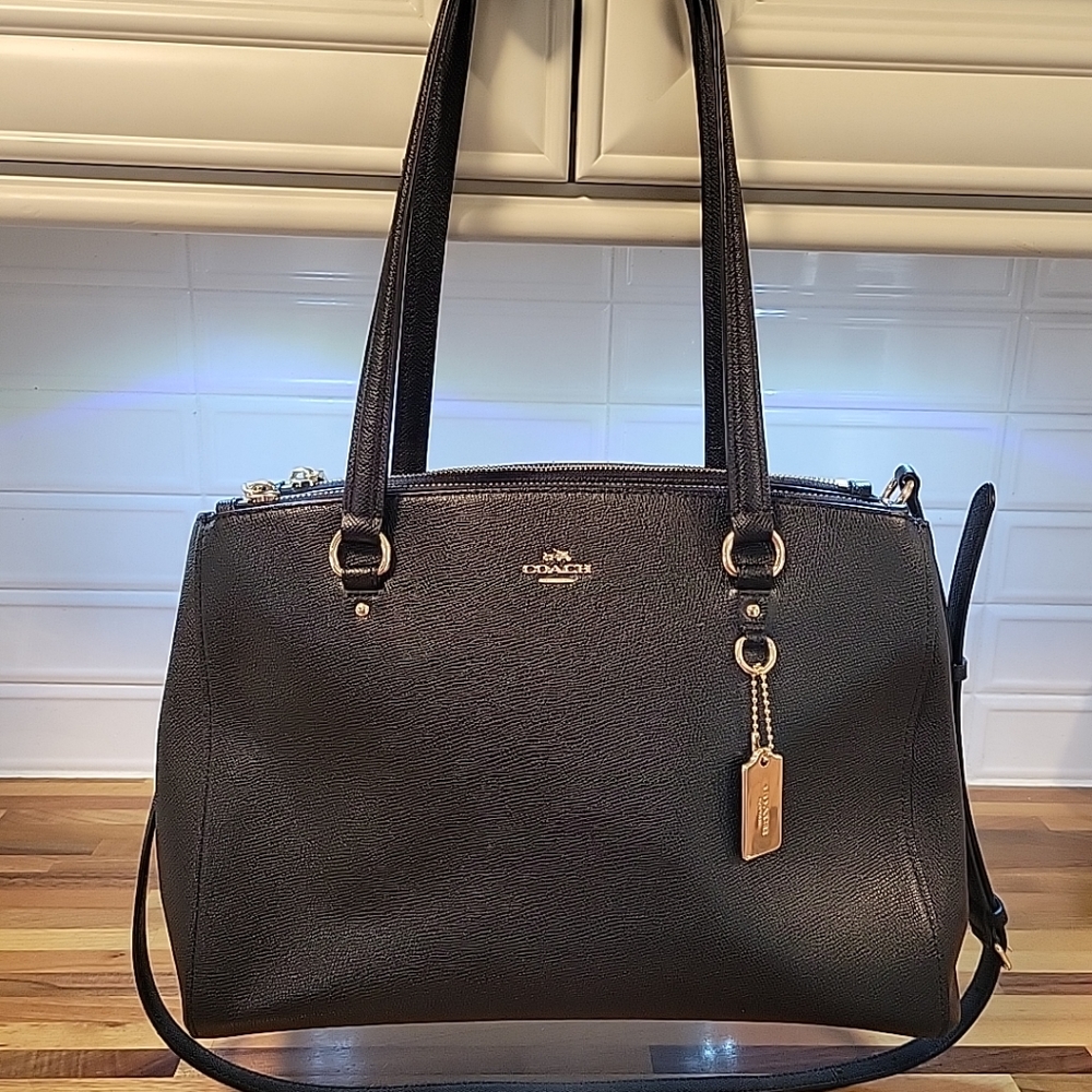 Coach Black Stanton 26 Carryall Shoulder Bag